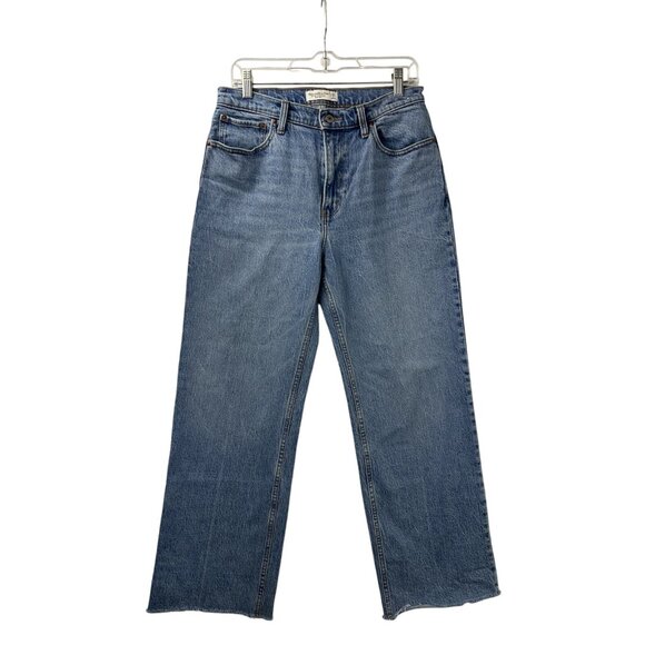 Abercrombie & Fitch Women’s 29/8 The 90s Relaxed High Rise Jeans Bootcut Leg - Picture 10 of 16